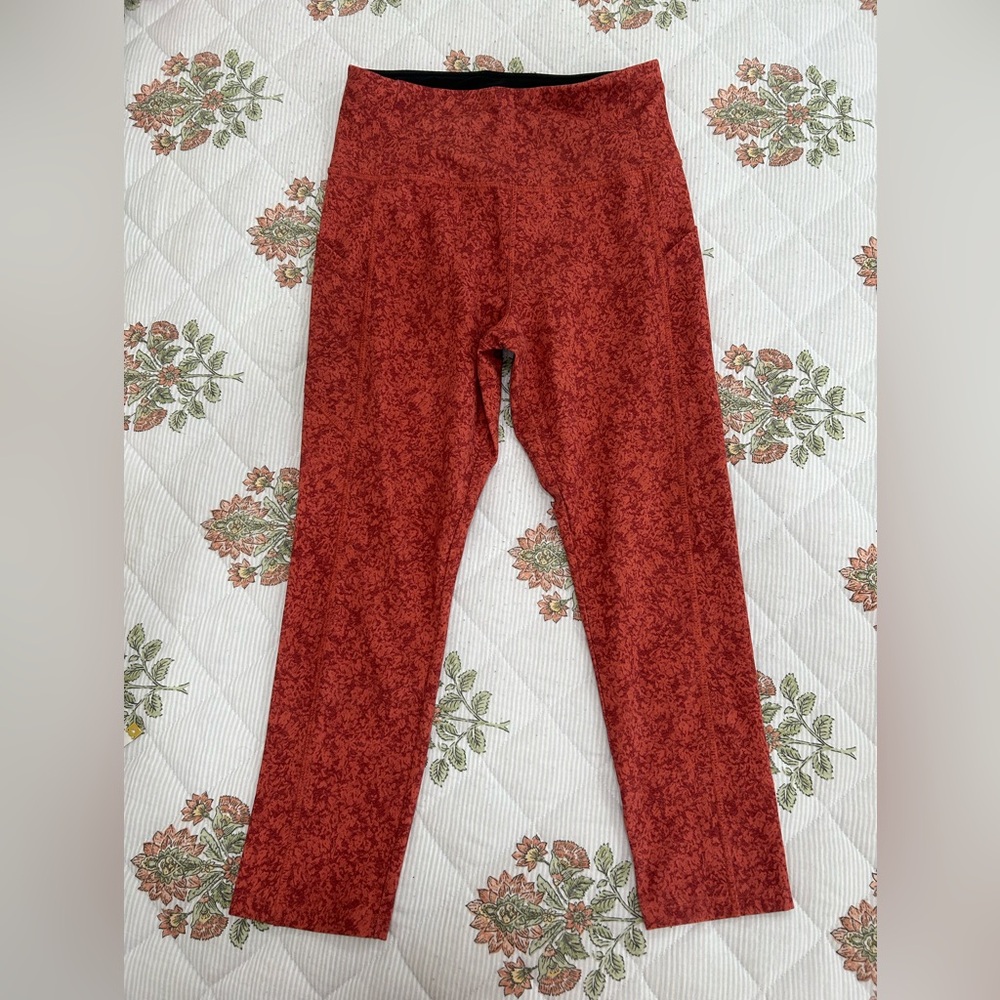 Absolutely Kids Red Patterned Leggings